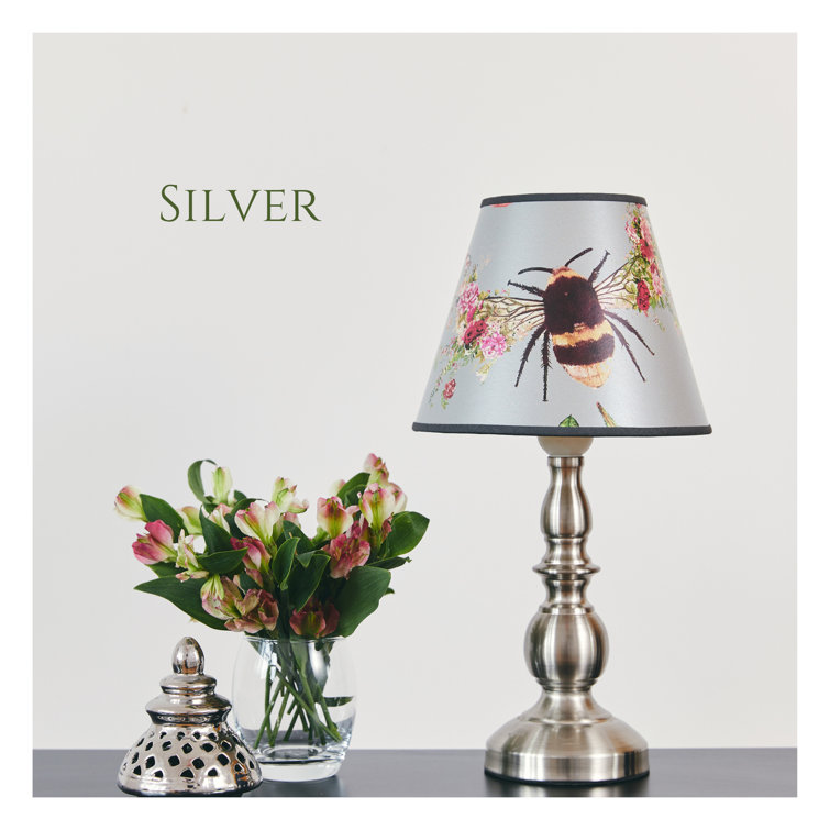 Hattie Lloyd Home 15.5cm H Paper Drum Lamp Shade ( Uno ) in Silver